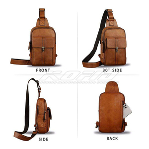 Sac bandoulière léger avec sangle réglable, sac organisateur, logo personnalisé, vente en gros, style coréen - Product Image 5