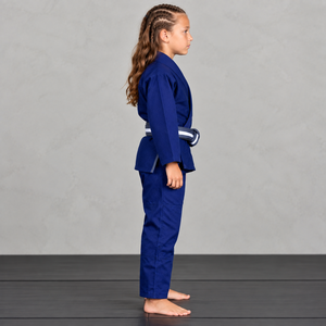 Kimono de Jiu Jitsu Brasileño Personalizado Azul para Niños, Uniforme Juvenil de BJJ, Venta al Por Mayor OEM - Product Image 3