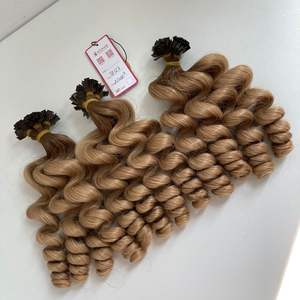 ขายส่งคู่ดึงOmbre 3Q/27 22MSA2 + 100 กรัมVirginมนุษย์ผมแบนปลายBody Wavy Keratin Unprocessed - Product Image 3