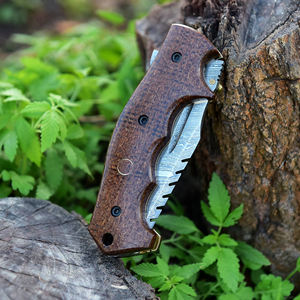 Couteau de survie personnalisable avec lame en acier inoxydable/acier au carbone pour le camping et les camionneurs - Prise en charge OEM, conception multifonctionnelle - Product Image 6