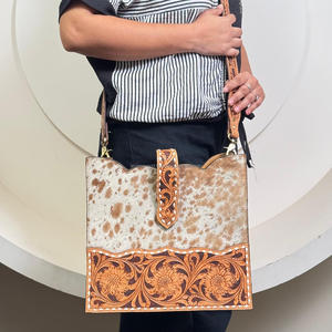 กระเป๋าโท้ทหนังสะพายข้างสำหรับผู้หญิงดีไซน์ทนทานเหมาะสำหรับใส่ทำงานเดินทางได้ทุกวัน - Product Image 4