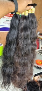 Extensiones de cabello humano de grado de cabello virgen de alta calidad Remy Machine Weft Straight Indian Temple - Product Image 5