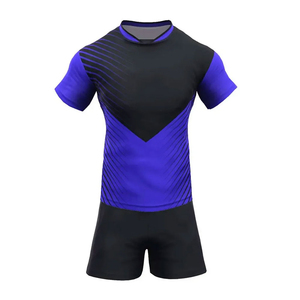 ชุดรักบี้พรีเมียมขายส่ง ผู้ผลิต OEM เสื้อรักบี้และกางเกงขาสั้นแบบกำหนดเอง ปักโลโก้ตามสั่ง ผู้จัดจำหน่ายชุดทีม - Product Image 1