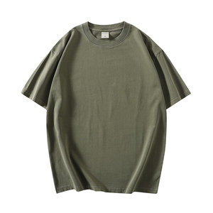 Camiseta Casual de 280GSM para Hombre, Estilo Lavado, Corte Holgado, Manga Corta, Transpirable, 100% Algodón, Personalizable - Product Image 5
