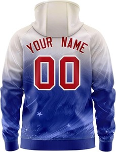 Sweat-shirt à capuche unisexe personnalisé en polyester sublimé avec nom d'équipe, numéro et logo – Vêtements de sport personnalisés OEM - Product Image 2
