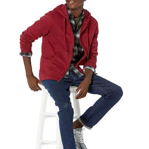 Sudaderas con Capucha y Cremallera para Hombre, de Alta Calidad, Hombros Caídos, Estilo Casual, Color Sólido, Nueva Moda, Personalizables - Product Image 4