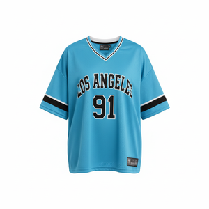 Camiseta Deportiva Personalizada Transpirable 100% Poliéster Antibacteriana con Cuello en V, Manga Corta, Impresión por Transferencia de Calor, Ligera y de Secado Rápido - Product Image 4