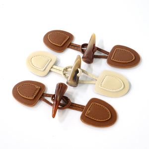 Botones de Cuero Sintético con Aspecto de Cuerno para Coser, Botones de Imitación de Cuerno para Abrigos y Manualidades - Product Image 5