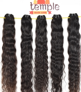 Cabello Humano Virgen Indio Remy de Grado Superior, Sin Procesar, Color Natural, Doble Trama a Máquina, Cutícula Alineada, Todos los Colores - Product Image 5