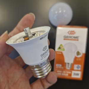หลอดไฟ LED ทรงกลม A60 9W SKD 6500K 220V ตัวหลอดอะลูมิเนียม ฝาครอบ PP ขั้ว B22/E27 ความสว่าง 770 ลูเมน ประหยัดพลังงาน CRI83 อายุการใช้งาน 20,000 ชั่วโมง - Product Image 3