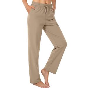 Pantalon de survêtement femme taille mi-haute, devant plat, tendance, en molleton écologique respirant à séchage rapide, pour usage décontracté en extérieur, tailles personnalisées - Product Image 4