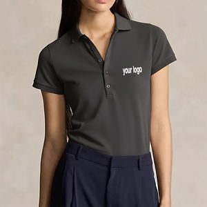 Customized Brand & Logo Women's Polo Shirt New Arrival High Quality Short Sleeved Women's Polo Shirts - Product Image 1