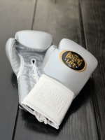 Nefes Alabilen Sığır Derisi Bağcıklı Kick Boks Antrenman Eldivenleri Yetişkinler İçin Yüksek Kalite Özel Paketleme İpekli No Boxing No Life