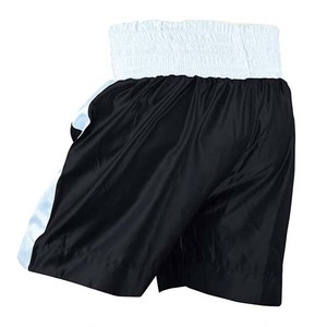 Pantalones Cortos de Boxeo para Hombre, Negros y Blancos, Cintura Elástica, Transpirables, MMA, Corte Regular, Talla Adulto, Diseño Totalmente Personalizado, Unisex - Product Image 4