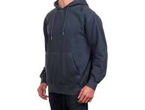 Sweat-shirt à capuche pour homme, couleur unie, coton, molleton français, décontracté, pour l'automne, lourd, 300 g/m², tricoté, pull à capuche - Product Image 3