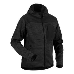 Factory <b>Direct</b> Solid Long Zip Hoodie 370GSM Cotton Fleece Full Zip Oversize Hooded Sweatshirt Unisex Streetwear Custom Printing - Product Image 5