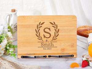 Support de livre personnalisé, porte-recettes sur mesure, décoration de cuisine, support pour livre de recettes, cadeau de fête des mères, cadeau de pendaison de crémaillère - Product Image 5