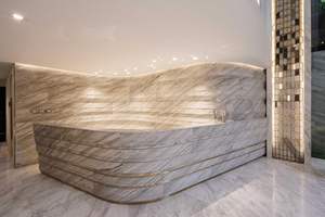 ผลิตหินวีเนียร์หรูหราในอินเดีย หินชนวนตกแต่งผิวเรียบ ได้รับการรับรองมาตรฐาน CE ความยาวสูงสุด 280 ซม. อายุการใช้งาน 5 ปีขึ้นไป - Product Image 3