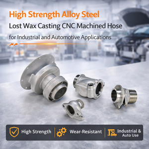 Tuyau en acier allié haute résistance usiné CNC par moulage à la cire perdue pour applications industrielles et automobiles - Product Image 2