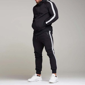 Conjunto de Pantalones y Chaqueta Deportiva con Cierre Completo, Ropa Deportiva para Hombre, Trajes Deportivos Lisos para Hombre, Corte Ajustado, Logotipo Personalizado - Product Image 5
