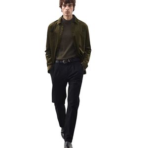 Camisa de moda casual para hombre, de pana con alto contenido de algodón, diseño clásico de manga larga y corte regular - Product Image 3