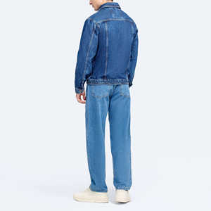 Quality Casual Embroidered Windproof Oversized Drop Shoulder Denim <b>Jeans</b> <b>Jacket</b> for Men Distressed <b>Black</b> 100% Cotton Winter - Product Image 3