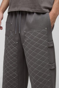 2026 <b>Men's</b> European Design 100% Cotton Trousers <b>Loose</b> Fit Elastic Waist Mid Weight Flat Front Eco-Friendly Casual <b>Joggers</b> - Product Image 3