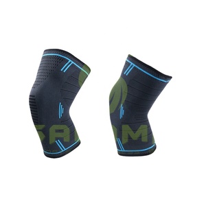 OEM Custom Logo Neoprene <b>Knee</b> Brace Sleeve 5-9mm <b>Elastic</b> Nylon <b>Knee</b> Sleeve - Product Image 1