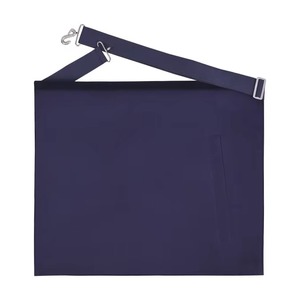 Delantal de francmasón Past Master Blue Lodge con bordes de terciopelo azul marino y bordado a mano con hilo plateado MAP-0117 - Product Image 3