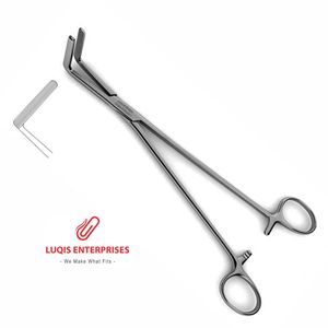 Pinza Renal Joven Curva con Dientes Longitudinales de Acero Inoxidable Quirúrgico 20 23 26 cm para Urología y Cirugía Renal - Product Image 4