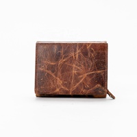Dompet pendek katun pria, kvintage bisnis Anti pencurian minimalis kapasitas besar Vintage elegan