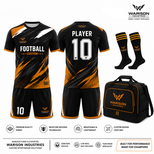 Wholesale Sublimated Soccer Jersey Set Customized Name And <b>Number</b> Football Jersey Short Socks And Sports Bag Kit - Product Image 3