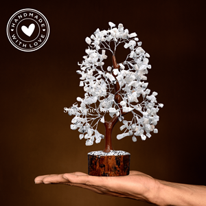 Wholesale <b>Rainbow</b> Moonstone Crystal Tree of Life Silver Wire Gemstone Healing Stones Crystal Tree Home <b>Decor</b> - Product Image 2
