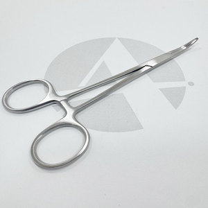 Stainless Steel Locking Curved Mosquito Forceps For Body Jewelry Handling And Jewelry Making Applications - Product Image 1