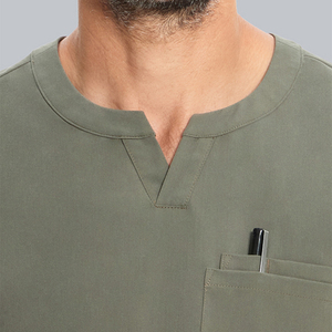 Conjunto de Uniformes Médicos Personalizados para Hombre, Material Spandex, Tela Tejida, Suave y Cómoda, Uniforme de Enfermero, Uniforme Médico Masculino para Hospital - Product Image 5