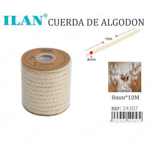 Cuerda de algodón Ilan de 8 mm y 10 m para macramé y proyectos de manualidades - Product Image 3