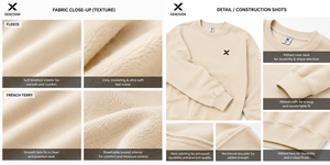 Sweat-shirt en molleton et tissu éponge pour femme X Soft, pull-over uni respirant, style décontracté, tendance automne, OEM - Product Image 4