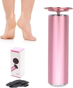 Appareil électrique portable pour éliminer les callosités des pieds, machine de pédicure avec 60 disques de papier abrasif, vitesse réglable, outil d'élimination des peaux mortes - Product Image 1