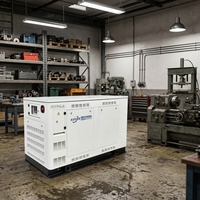 Groupes électrogènes à gaz GPL/GNL 12kW 15kW 20kW 30kW 40kW 50kW, monophasés/triphasés, refroidis par air, 4 temps, pour usage industriel en usine