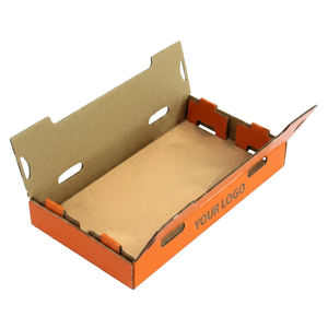 Corrugated <b>Recyclable</b> Paper <b>Box</b> 4mm Corrugated Board with Stamping for E-Commerce Shipping Packaging Solution Custom Wholesale - Product Image 3