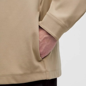 Chaqueta de Lona para Hombre, Cuello Camisero, Corte Regular, Color Sólido, Bolsillos, Cierre de Botón, Manga Larga - Product Image 3