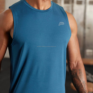 Wholesale Custom <b>Logo</b> Comfortable Solid Color Men Casual 100% Cotton Breathable Tank Tops - Product Image 1