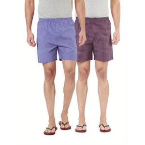 Paquete de 3 Calzoncillos Bóxer de Algodón para Hombre, Diseño a Cuadros, Tallas M, XL, 2XL - Product Image 4