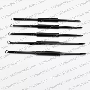 Sonda Jobson Horne con Punta Espiral Roscada y Cureta Fenestrada para Extracción de Cera de Oído, Instrumento Quirúrgico ENT de Acero Inoxidable - Product Image 5