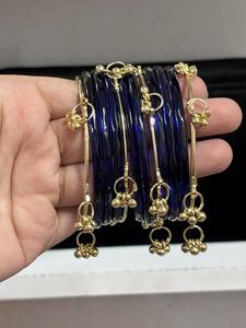 Jelly <b>Bangles</b> Sets Women Elegant Style Indian Handcrafted Churiyan <b>Glass</b> <b>Bangles</b> Jewelry Silver Plated Wedding Trendy Geometric - Product Image 6