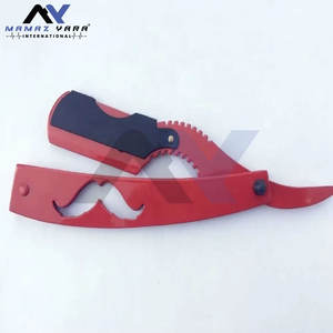 Navaja de Afeitar Profesional Desechable de Acero Inoxidable con Diseño de Bigote en el Mango, Navaja de Barbero para Afeitar - Product Image 2