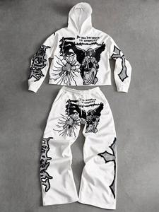 Sudadera Deportiva Unisex de Algodón Grueso para Gimnasio, Talla Grande, con Cintura Elástica y Logotipo Personalizado Bordado en 3D - Product Image 4