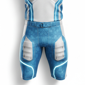 Custom Team American Football Uniform Sublimation Print Jersey With <b>Pants</b> Lightweight Quick Dry Professional Sports Set - Product Image 2