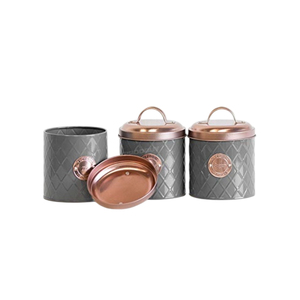 Hammered Antique Copper Stainless Steel <b>Canister</b> Set Airtight Food Storage for Kitchen Countertop Farmhouse <b>Tea</b> Coffee Sugar - Product Image 4