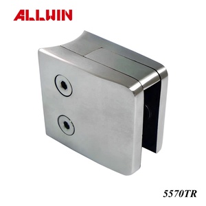 316 Stainless Steel Handrail Clamp Round Post Square Glass Clamp <b>for</b> Handrail Systems - Product Image 2